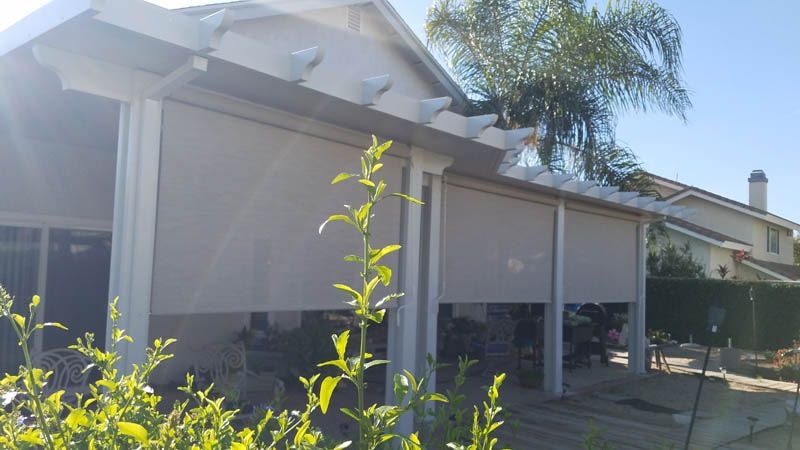 Motorised and Manual Drop Rolls installation project 1 in Costa Mesa, CA