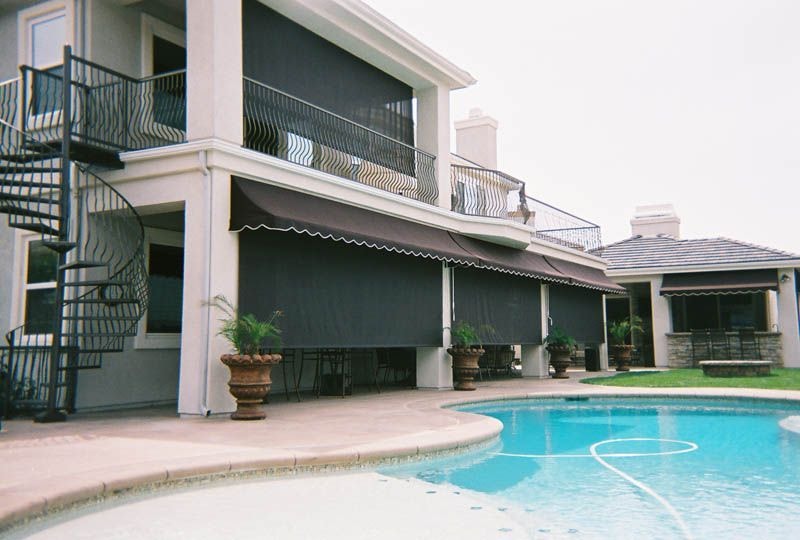 Motorised and Manual Drop Rolls installation project 3 in Costa Mesa, CA