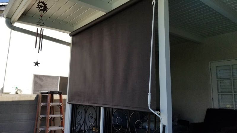 Motorised and Manual Drop Rolls installation project 4 in Costa Mesa, CA