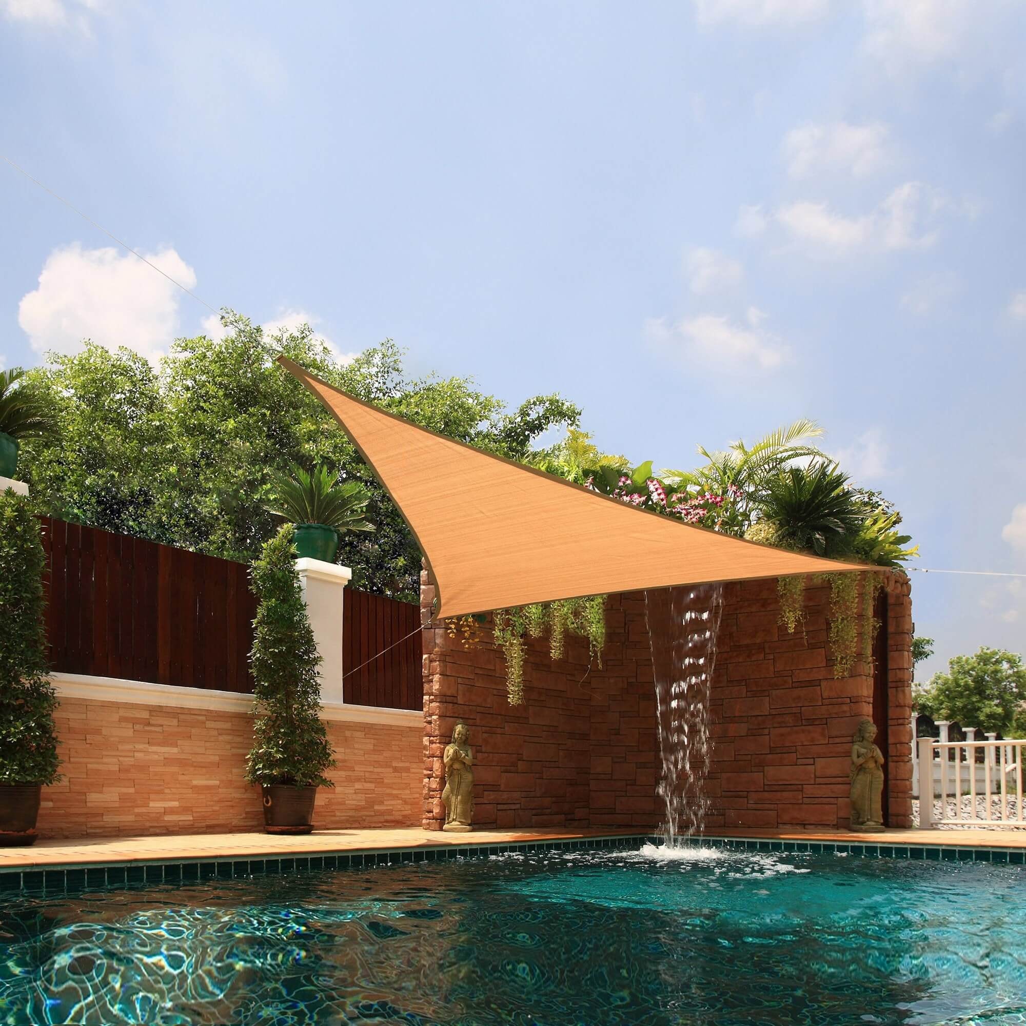 Sail Shade installation project 5 in Costa Mesa, CA