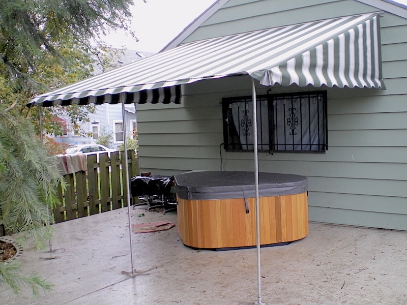 Stationary Awnings installation project 3 in Costa Mesa, CA