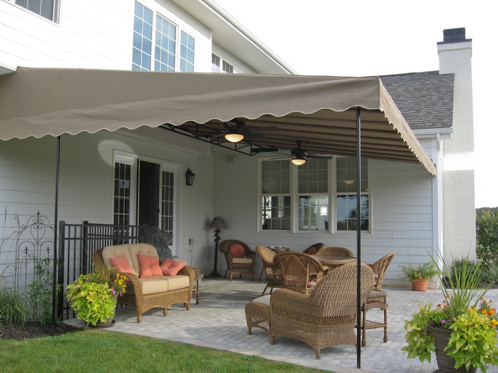Stationary Awnings installation project 5 in Costa Mesa, CA