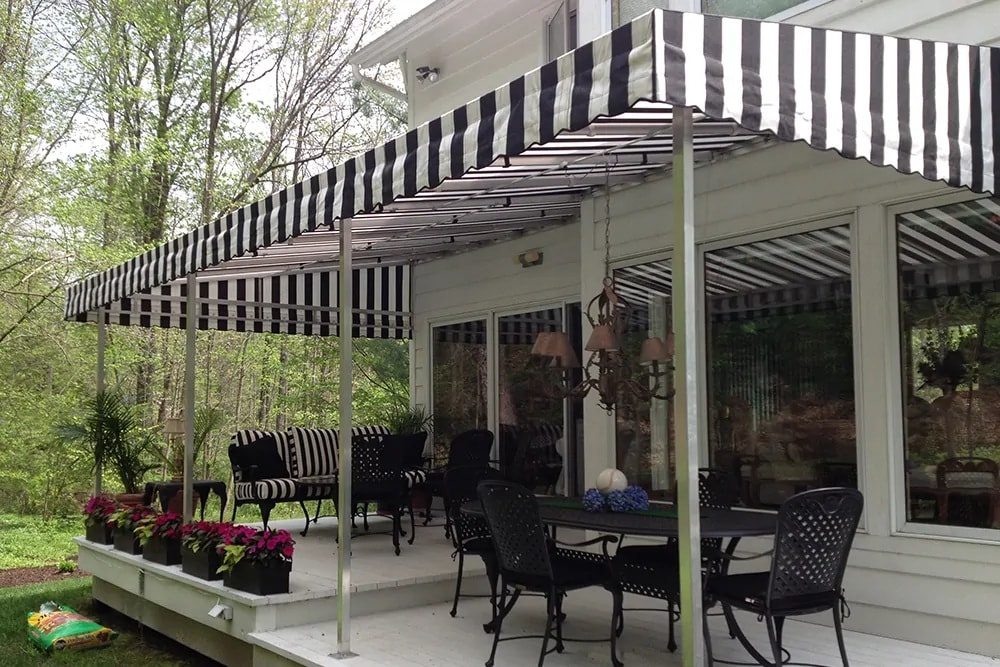 Stationary Awnings installation project 6 in Costa Mesa, CA