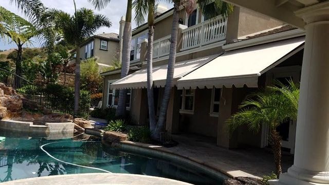 Residential awning installation in Garden Grove