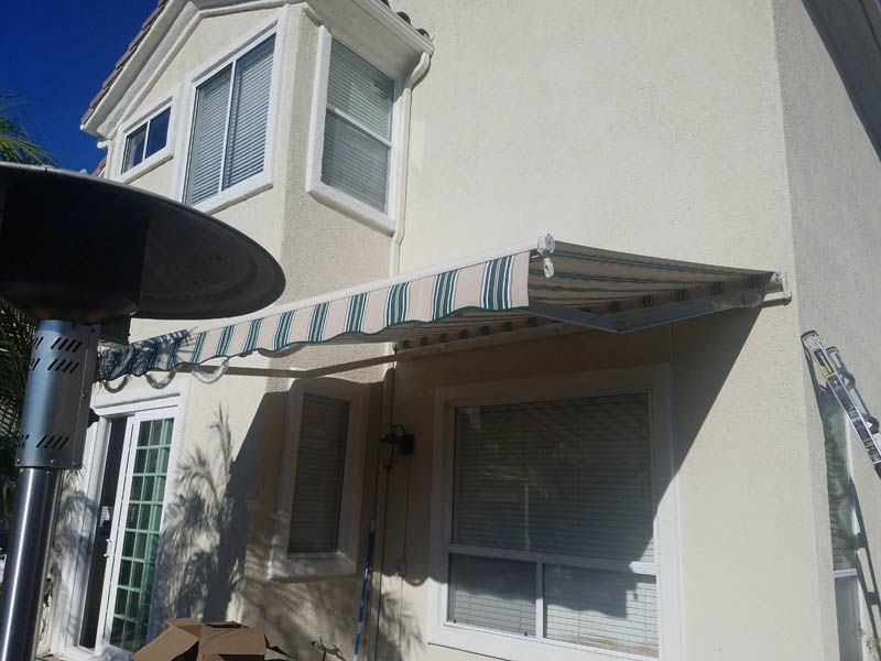 Window awning installation in Garden Grove