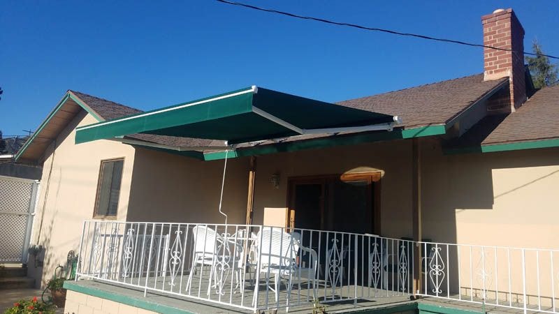 Residential awning installation in Huntington Beach