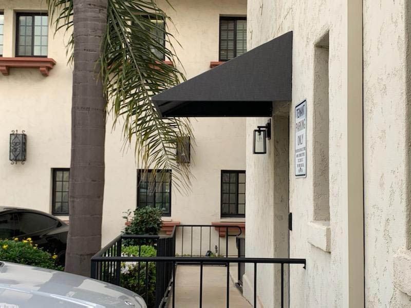 Coastal-style residential awning