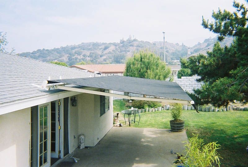 Custom awning for Los Angeles backyard