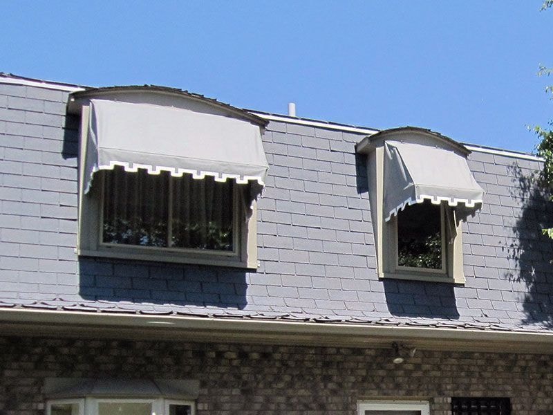 Residential awning in LA neighborhood