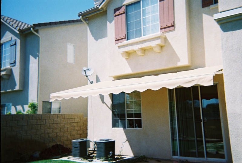 Custom awning for Newport Beach backyard